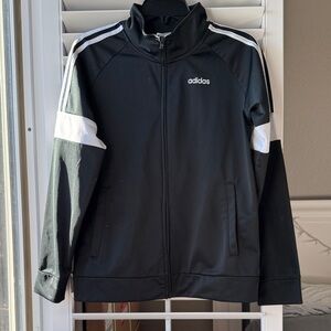Adidas Black and White Jacket Youth Large